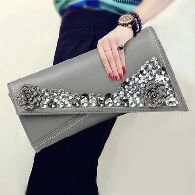 Cartera Clutch Crossbody con Brillantes - Bolso Pequeño Elegante - Image 2