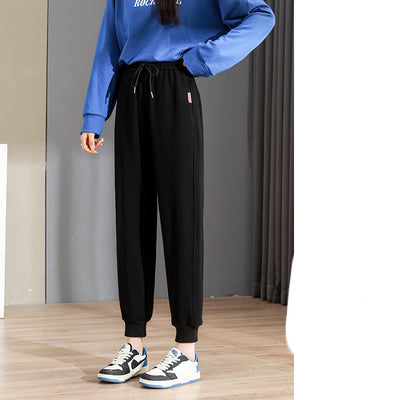 Pantalones Deportivos Sueltos Negros para Primavera y Otoño - Image 2