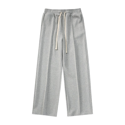Pantalón Ancho Recto con Pliegues Cosidos - Estilo Urbano Desenfadado - Image 6