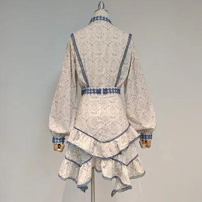 Conjunto de Dos Piezas con Blusa de Mangas Globo y Falda para Mujer - Image 7
