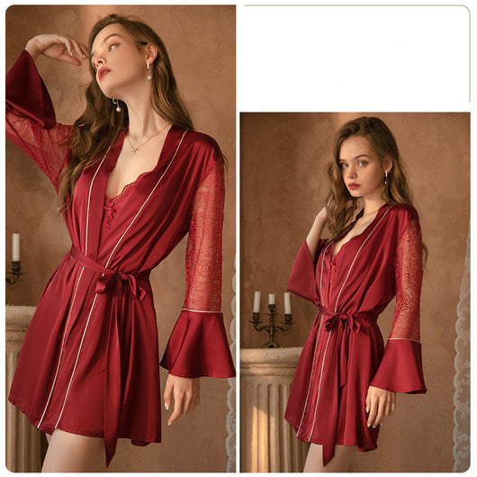 Pijama Camisón Mujer con Tirantes Ajustables - Conjunto Nocturno Elegante - Image 16