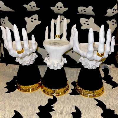 Portavelas Decorativo Halloween Palma de Bruja para Decoración del Hogar - Image 7