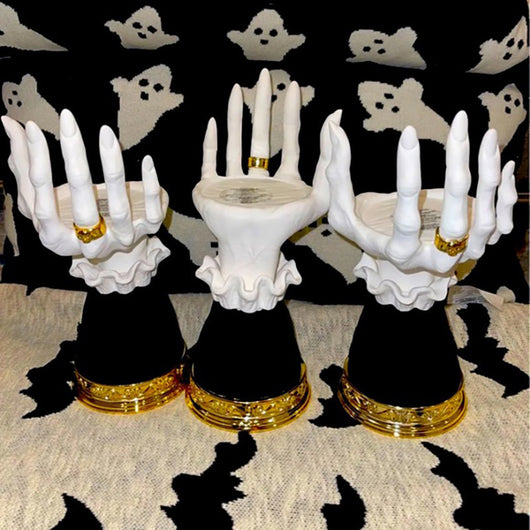 Portavelas Decorativo Halloween Palma de Bruja para Decoración del Hogar - Image 7