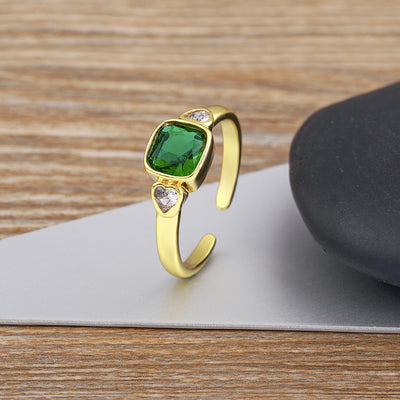 Anillo de Corazón con Diamantes Micro Pavé para Mujer - Image 6
