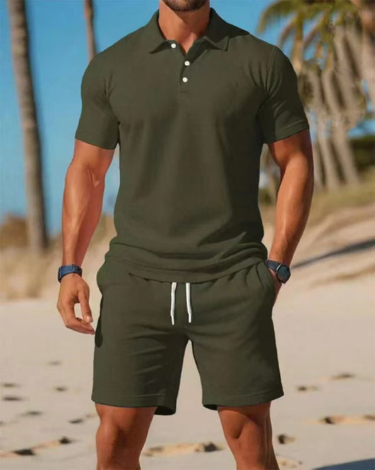 Conjunto Polo y Shorts Deportivo Slim Fit para Hombre - Perfecto para Verano - Image 21