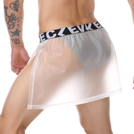 Pantalón Minifalda PVC Transparente para Hombre con Laterales Abiertos - Image 33