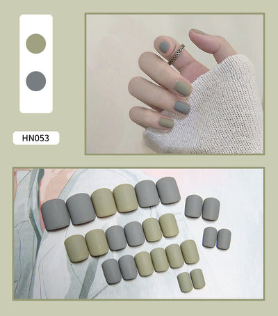 Uñas Postizas Decoradas Adhesivas - Diseño Profesional Listo para Usar - Image 32
