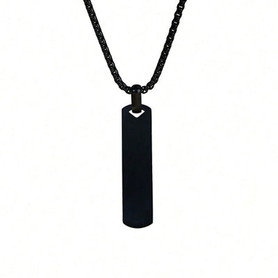 Collar Acero Titanio Pulido 3D para Hombre - Diseño Minimalista y Elegante - Image 5