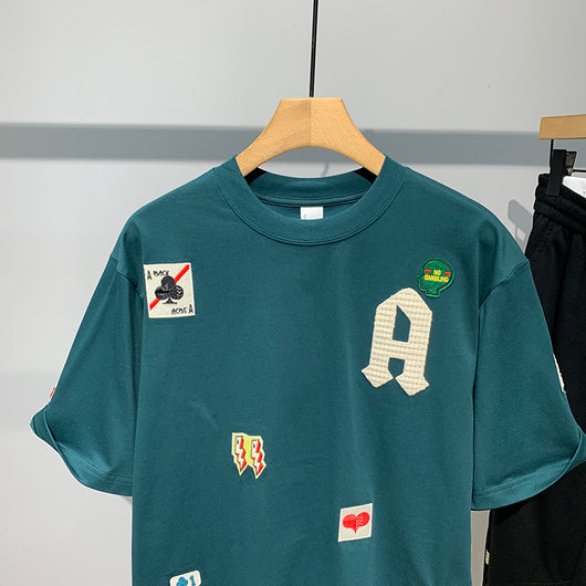 Camiseta Estampada con Bordado para Hombre - Image 16