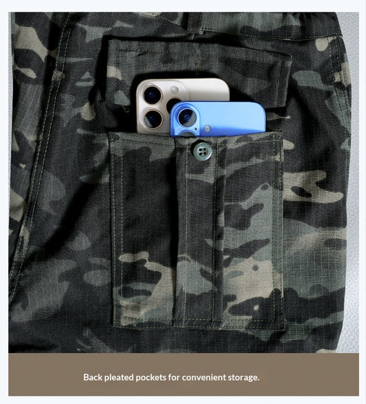 Pantalones Tácticos Multibolsillos Holgados de Trabajo Resistente - Image 13