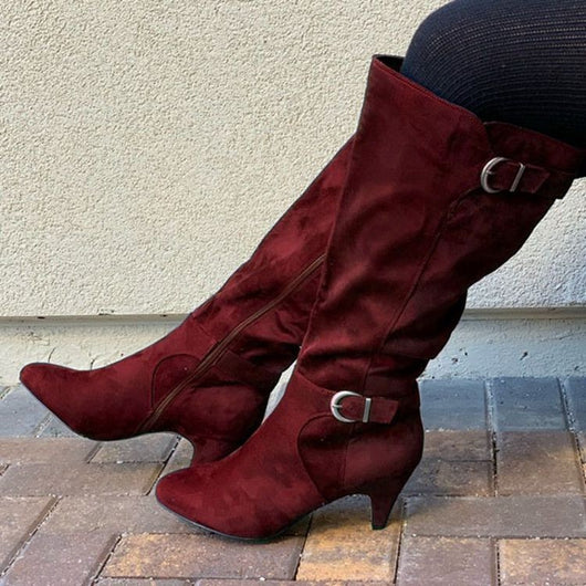 Botas de Cuero Tacón Stiletto Caña Alta - Otoño Invierno - Image 2