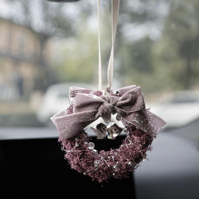 Ambientador Floral Preservado Estilo Mori para Auto - Diseño Morado Artesanal - Image 2