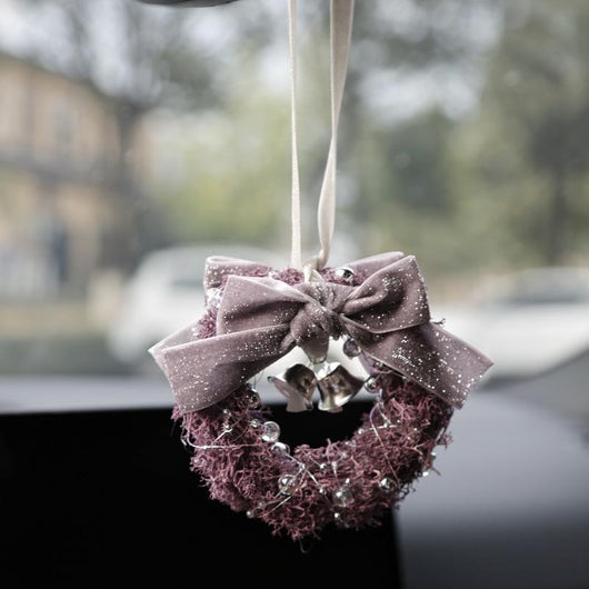 Ambientador Floral Preservado Estilo Mori para Auto - Diseño Morado Artesanal - Image 2
