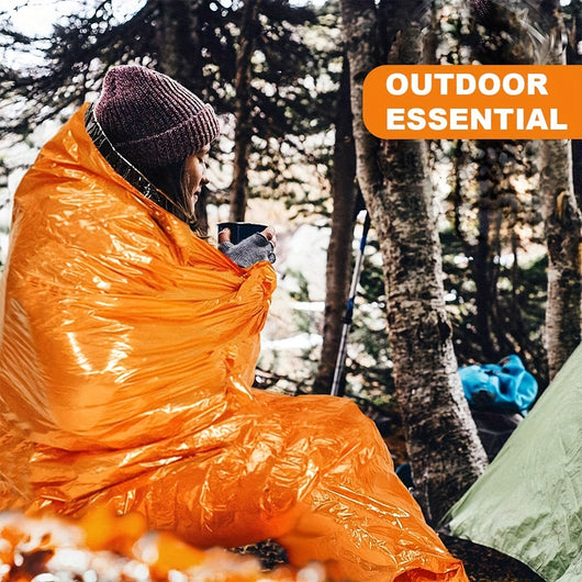 Saco de Emergencia Térmico Portátil - Manta Impermeable y Resistente al Viento para Camping - Image 6