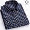 Camisa de Cuadros Suelta en Algodón para Hombre de Manga Larga
