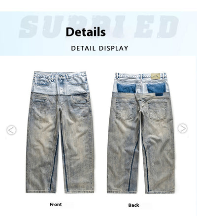 Pantalones Denim Rectos Oversize para Hombre - Image 8