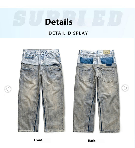 Pantalones Denim Rectos Oversize para Hombre - Image 8