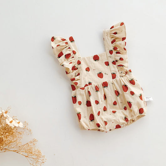 Romper sin Mangas con Estampado de Fresas para Mujer - Image 7