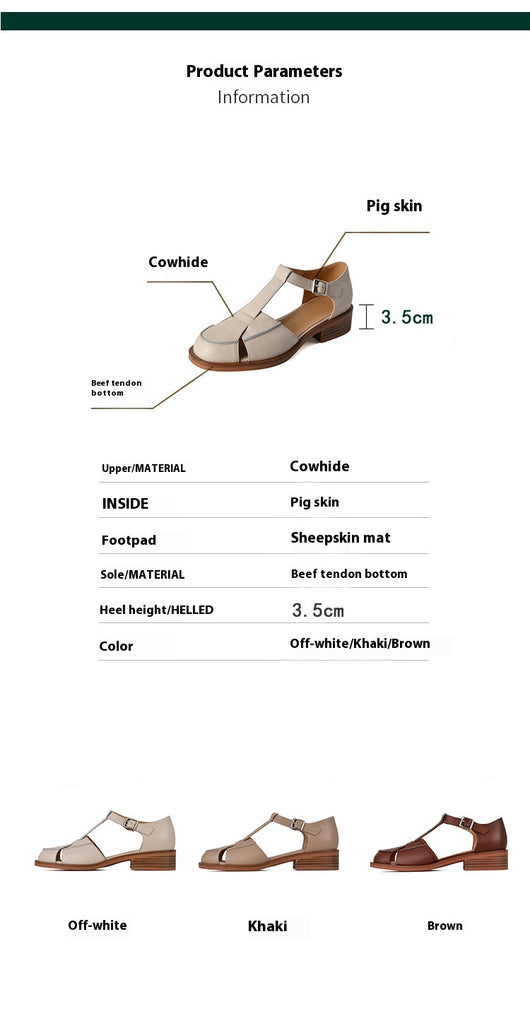 Sandalias Retro Mujer con Diseño Hueco - Comodidad Vintage - Image 9
