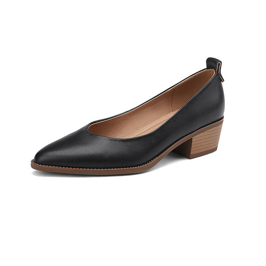Tacones Bajos de Piel de Oveja para Mujer - Image 15