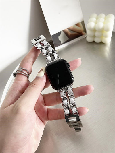 Correa de Reloj Cuero y Metal - Diseño Clásico Denim - Image 14