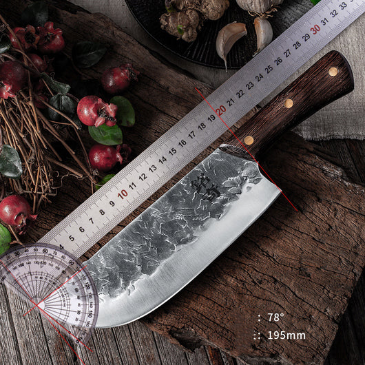 Cuchillo de Cocina Antiguo Forjado a Mano de Longquan para Chef Casero - Image 2