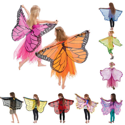 Capa de Mariposa Acuarela - Disfraz Infantil Mágico