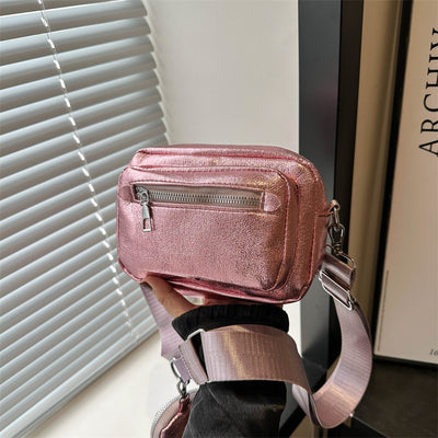 Bolsa Crossbody Cuadrada Estilo Occidental con Correa Ancha - Práctica y Elegante - Image 2