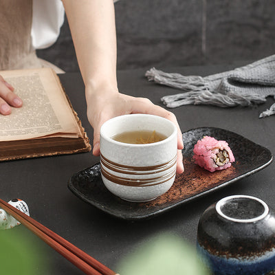 Taza de Té de Cerámica Artesanal Estilo Hotel Japonés - Image 14