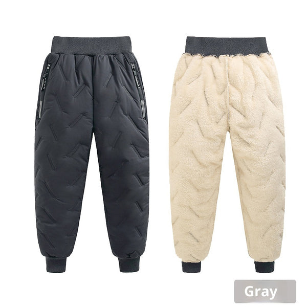Pantalones Térmicos Infantiles Impermeables con Forro de Lana de Cordero - Image 6
