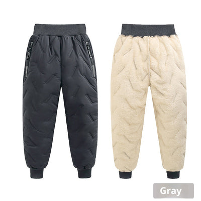 Pantalones Térmicos Infantiles Impermeables con Forro de Lana de Cordero - Image 6