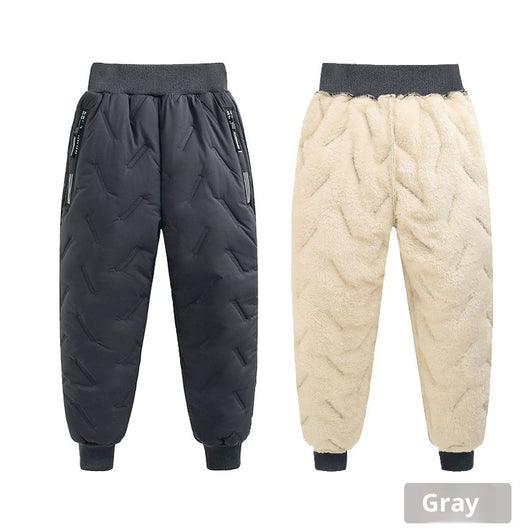Pantalones Térmicos Infantiles Impermeables con Forro de Lana de Cordero - Image 6