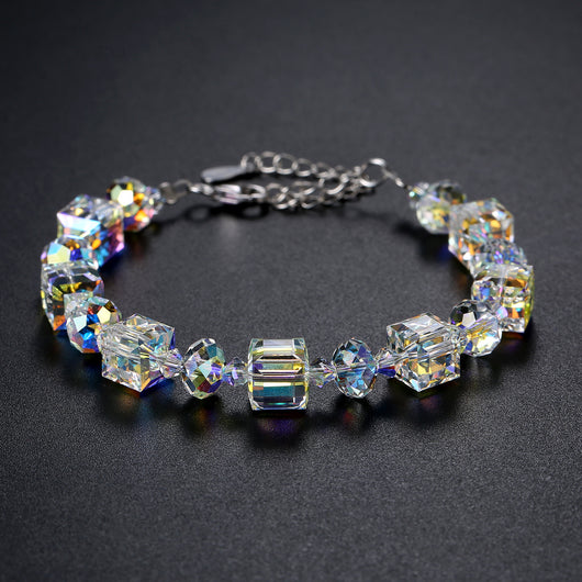 Pulsera de Cristal Austriaco con Cuentas de Plata S925 - Image 9