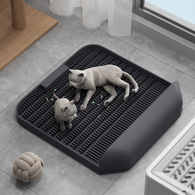 Arenero para Gatos con Pedal y Tapete Absorbente