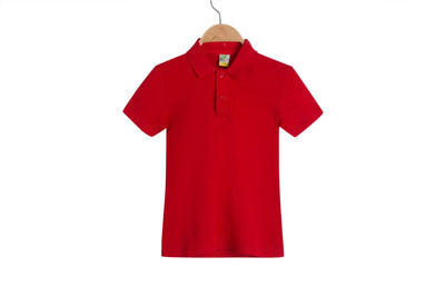 Polo Infantil de Algodón con Solapa - Camiseta Publicitaria de Manga Corta