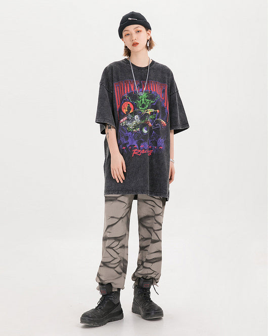 Camiseta Vintage de Calle Desgastada y Oscura - Image 11