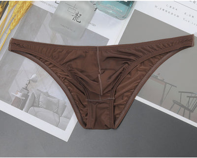 Bóxer Transparente Hombre Cintura Baja Seda Hielo Ultrafino Tanga - Image 11