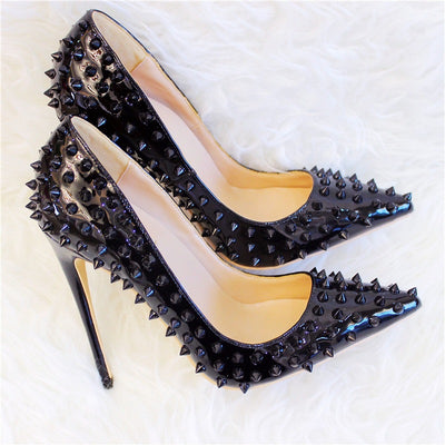 Tacones Altos Puntiagudos con Remaches para Mujer - Image 19