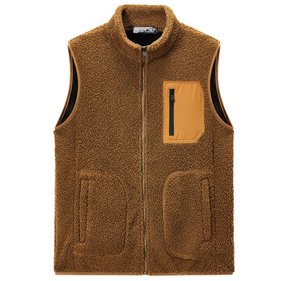 Chaleco de Terciopelo Teddy Liso para Hombre - Image 9