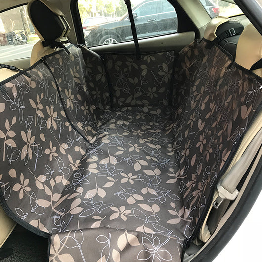 Tapete Protector para Mascotas en Auto - Diseño Impreso Doble Asiento Trasero