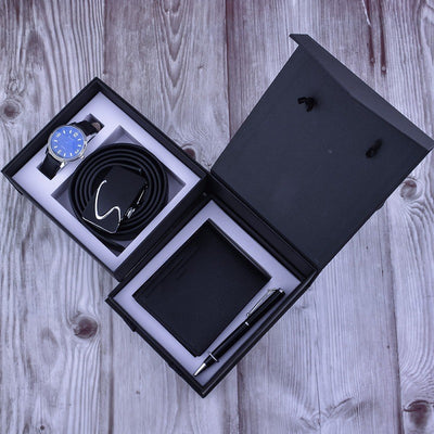 Estuche Premium de Accesorios Ejecutivos para Hombre: Cinturón, Cartera, Reloj y Bolígrafo - Image 6
