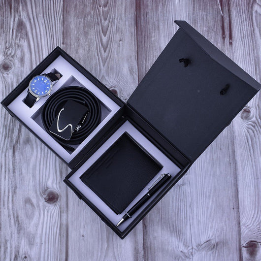 Estuche Premium de Accesorios Ejecutivos para Hombre: Cinturón, Cartera, Reloj y Bolígrafo - Image 6