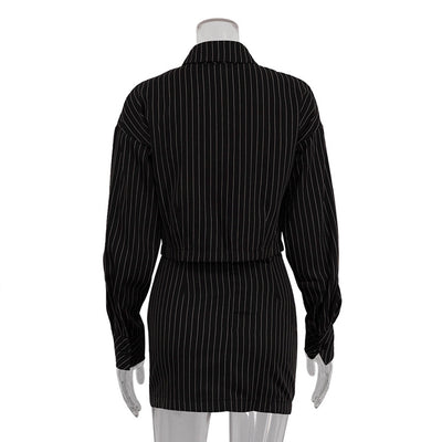 Conjunto de Falda y Blusa a Rayas - Outfit Completo Dos Piezas - Image 12