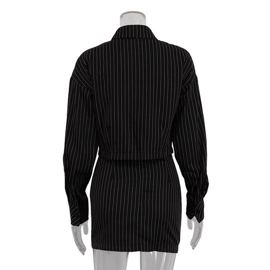 Conjunto de Falda y Blusa a Rayas - Outfit Completo Dos Piezas - Image 12