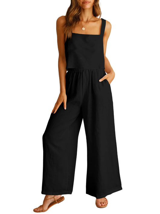 Conjunto Casual Elegante: Top Sin Mangas y Pantalón Ancho - Image 4