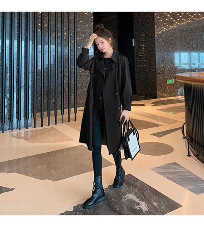 Abrigo Trench Ligero Midi para Mujer - Chaqueta Suelta Favorecedora Primavera - Image 14