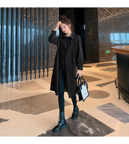 Abrigo Trench Ligero Midi para Mujer - Chaqueta Suelta Favorecedora Primavera - Image 14