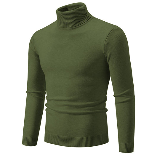 Suéter Cuello Alto Básico para Hombre - Estilo Europeo y Americano - Image 14