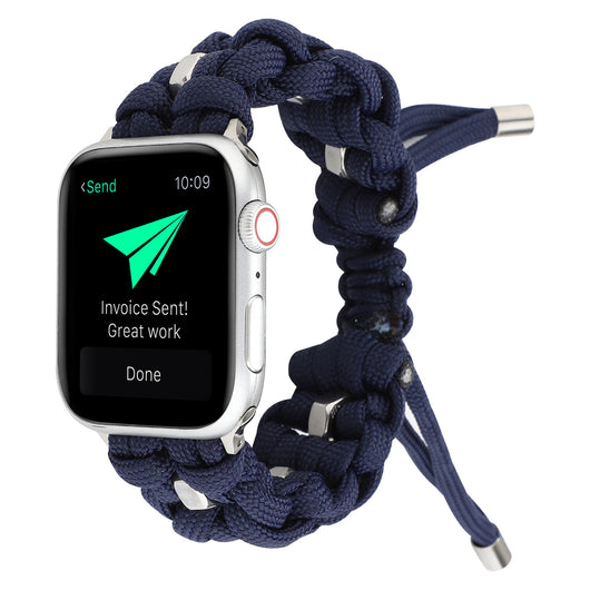 Correa Apple Watch Nylon Premium con Trenzado de Cordón Paraguas - Image 11