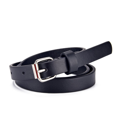 Rainbow glitter belt for ladies or kids, featuring a silver rectangular pin buckle and imitation leather.